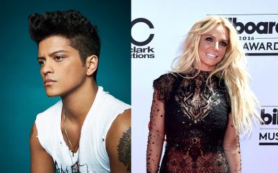 Britney Spears and Bruno Mars Give Back
