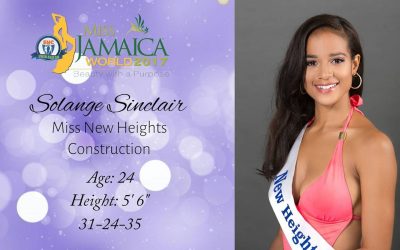 Solange Sinclair is Miss Jamaica World 2017